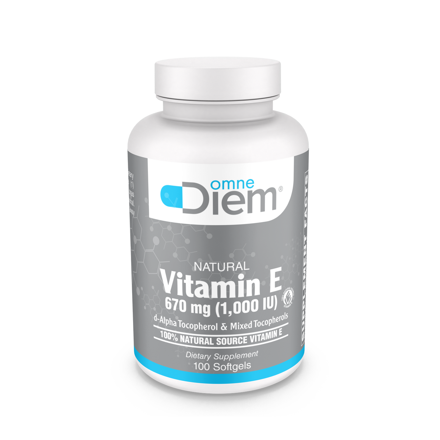 Vitamin E with alpha-tocopherol 1000Iu Mixed Softgels 100's