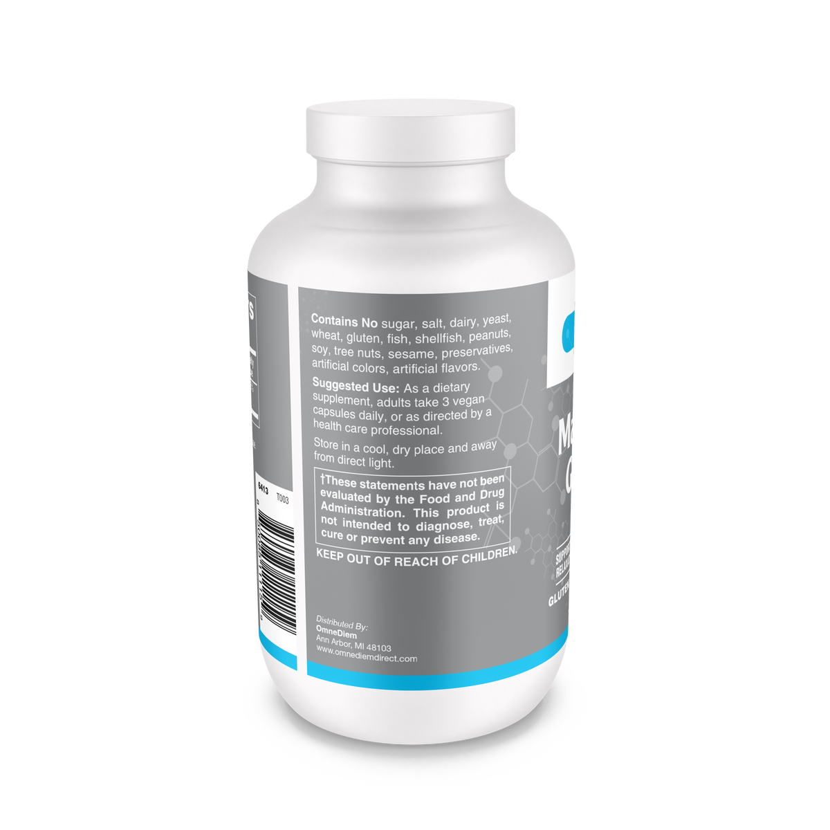 Magnesium Glycinate 400Mg 180 Veggie Capsules