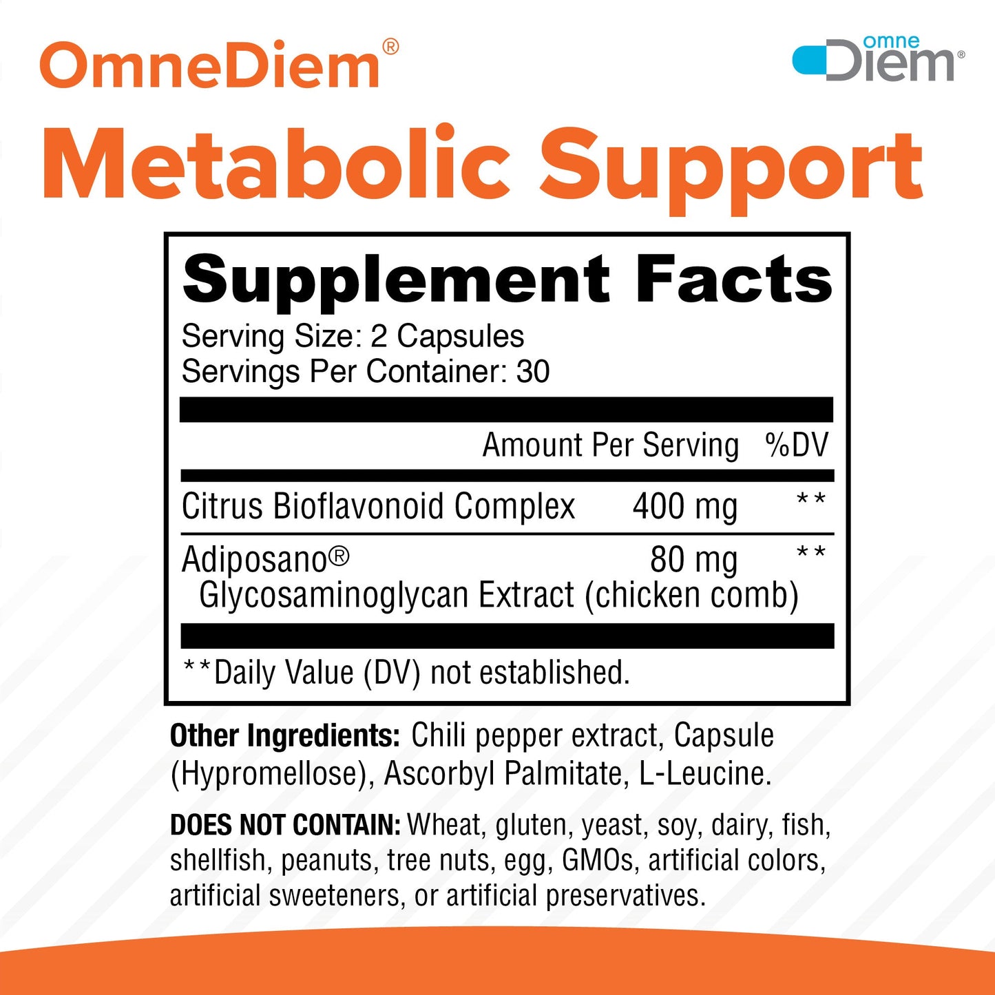 Metabolic Support with Adiposano - 60 Capsules