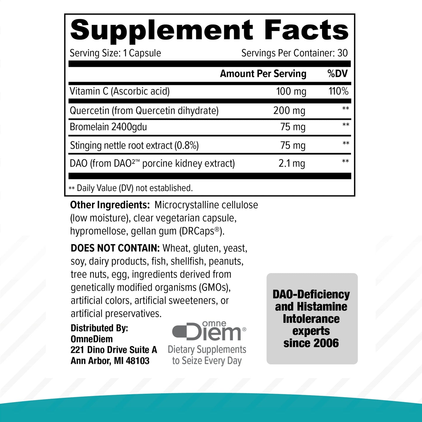 Histamine Complete - Histamine Digest Seasonal Support & Dietary Histamine Support A