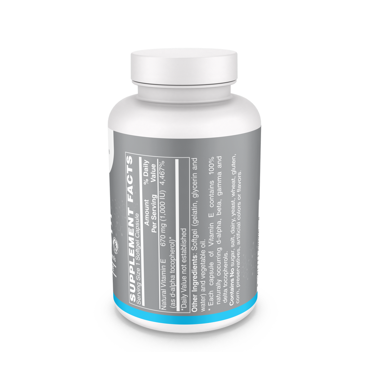 Vitamin E with alpha-tocopherol 1000Iu Mixed Softgels 100's