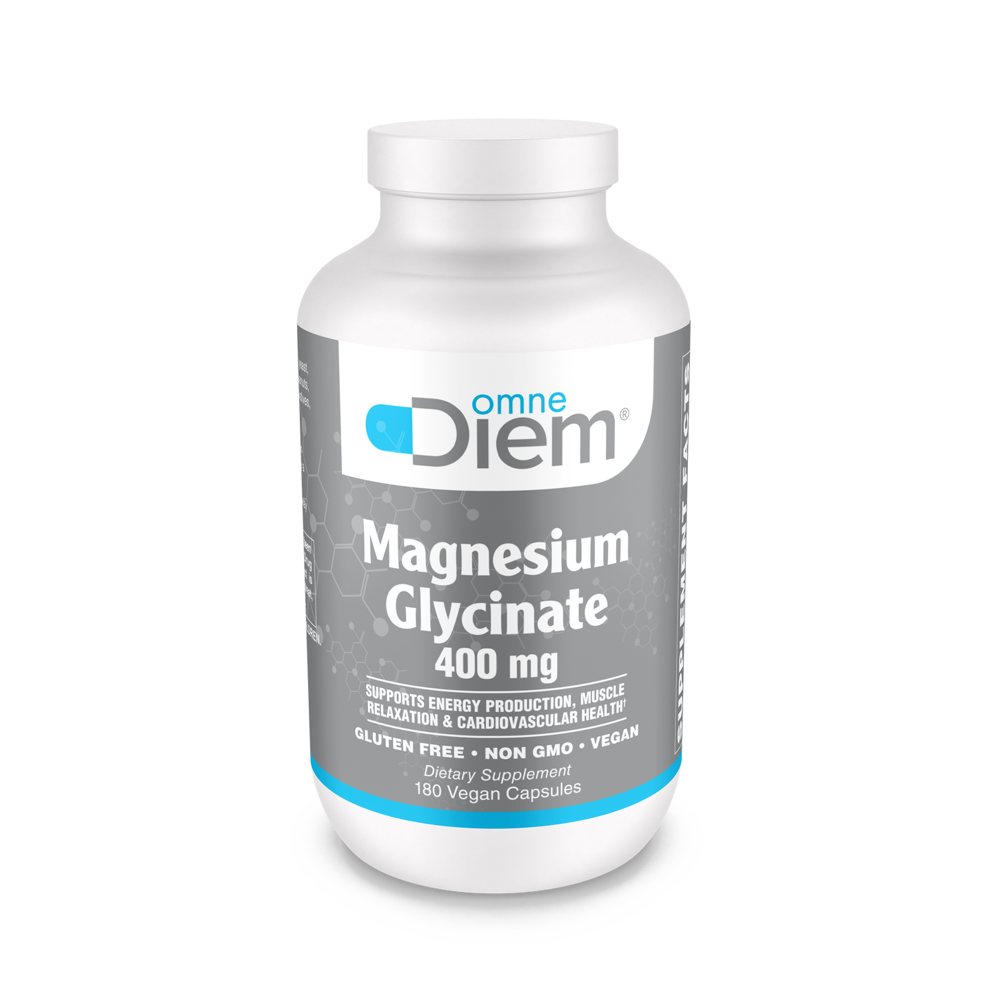 Magnesium Glycinate 400Mg Veggie Capsules 180's