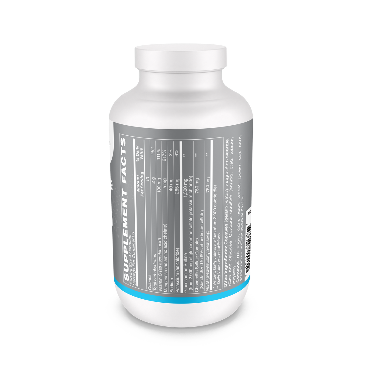 Glucosamine Sulfate, Chondroitin & MSM Capsules 240 Count