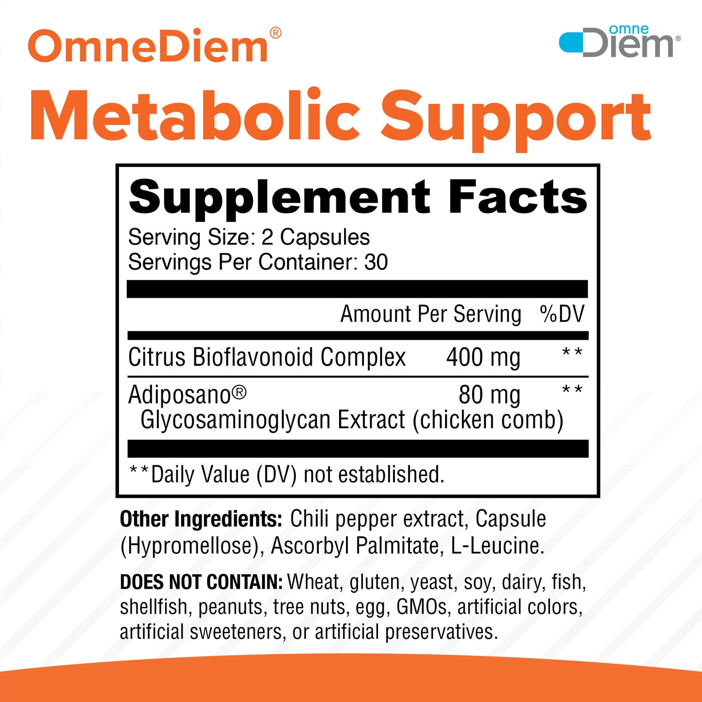 Metabolic Support with Adiposano - 60 Capsules