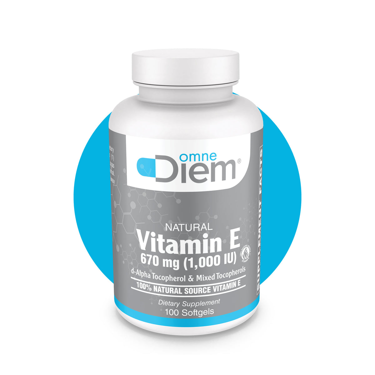 Vitamin E with alpha-tocopherol 1000Iu Mixed Softgels 100's