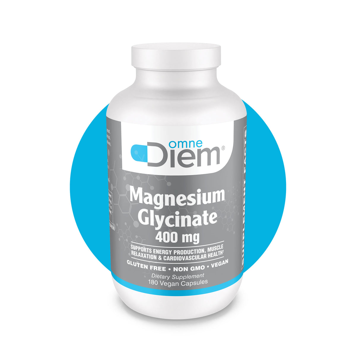 Magnesium Glycinate 400Mg 180 Veggie Capsules