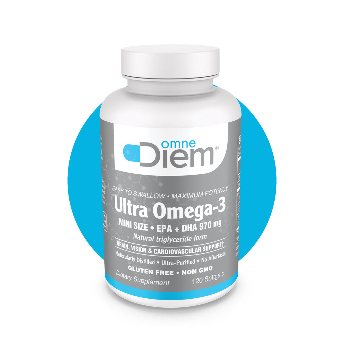 Ultra Omega-3 Mini Fish Oil 120 Softgels