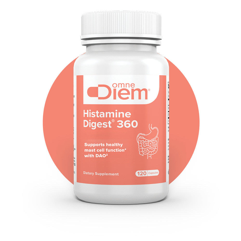 Histamine Digest 360 - Mast Cell Support - DAO Enzyme & P5P Vitamin B6 - 120 DR Capsules CSP