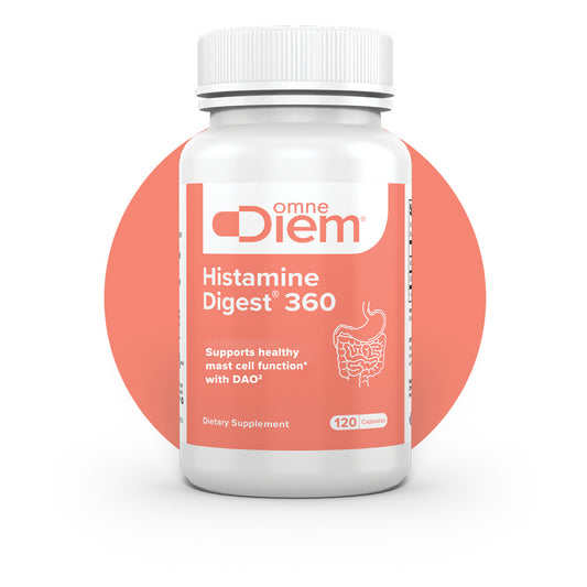 Histamine Digest 360 - Mast Cell Support - DAO Enzyme & P5P Vitamin B6 - 120 DR Capsules CSP