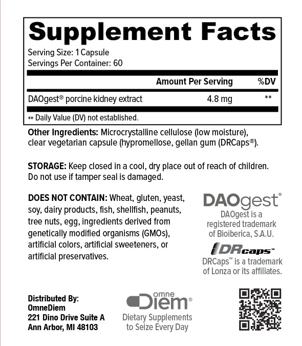 Histamine Digest PureMAX with DAO Enzyme - Food Related Histamine Intolerance CSP