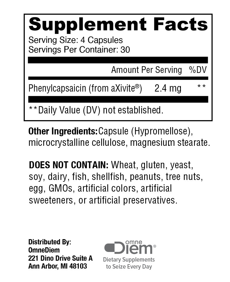 Max Reps Elite Capsules - Phenylcapsaicin Sports Performance Supplement - 120 ct CSP