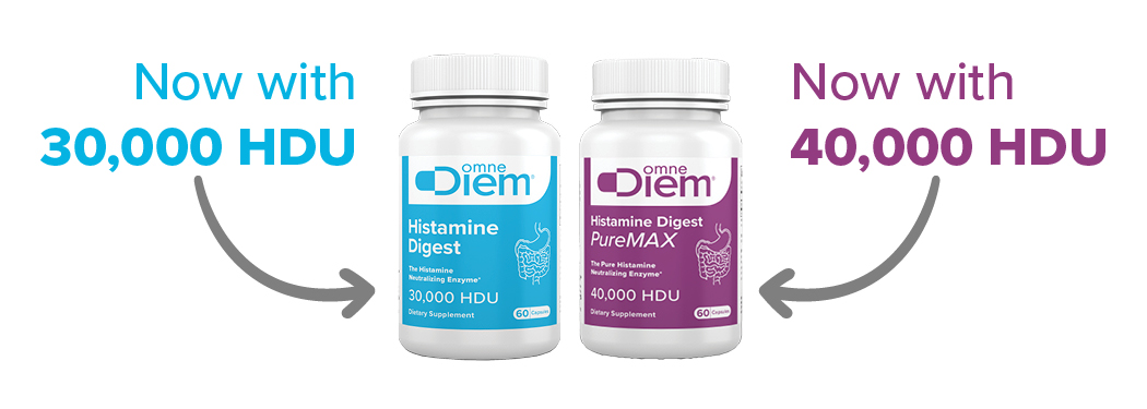 OmneDiem Histamine Digest and Histamine Digest PureMAX even more HDUs